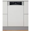 Whirlpool WSBO 3O23 PF X Beépíthető mosogatógép, 10 teríték,9 L,7 prog.,43 dB,E,Felső evőeszk.,45 cm,Digit.kijelző, Autom.ajtónyit.