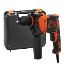 BLACK & DECKER BEH850K-QS Trapano a filo a percussione 850W con 6 extra  punte in valigetta