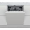 Whirlpool WIC 3C34 PFE S Beépíthető mosogatógép, 14 teríték,9.5 L,8 prog.,44 dB,D,Felső evőeszk.,60 cm,Digit.kijelző, Autom.ajtónyit.