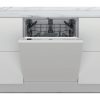 Whirlpool WI 7020 P Beépíthető mosogatógép, 14 teríték,9.5 L,8 prog.,46 dB,E,Alsó evőeszk.,60 cm,Digit.kijelző, Autom.ajtónyit.