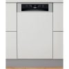 Whirlpool WSBC 3M27 X Beépíthető mosogatógép, 10 teríték,9 L,6 prog.,47 dB,E,Alsó kosár,45 cm,Digit.kijelző