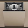 Whirlpool W7I HT40 TS Beépíthető mosogatógép, 15 teríték,9.5 L,7 prog.,40 dB,C,Felső evőeszk.,60 cm,Digit.kijelző, Autom.ajtónyit.