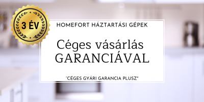 Céges garancia háztartási gépekre